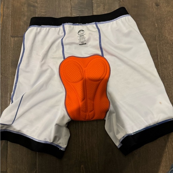 ZOIC 3XL Padded Cycling Liner Shorts Blue Tropical Print Mountain Bike - Picture 6 of 7